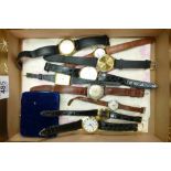 A collection of Ladies & gentleman's vintage wristwatches: including Raymond Weil,