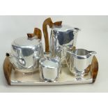 Picquet Ware Tea set: with tray