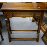 Light Oak Priory Type Hall Table: