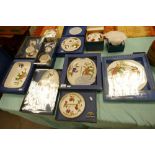 A large collection of Boxed Royal Worcester Evesham patterned flameproof pottery items to include: