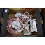 A mixed collection of items to include: Royal crown Derby posie patterned plates,