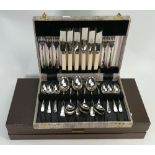A mixed collection of items to include: Webb Continental Wine Glasses, Cased Cutlery,