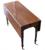 Victorian Mahogany Pembroke Table: 112 length x 45 width and 64cm height