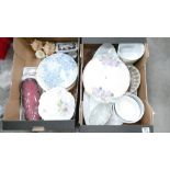 A mixed collection of items to include: Carlton Ware , Early Jelly Moulds,