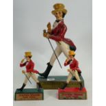 Johnnie Walker Plastic Advertising figures: height of tallest 42cm