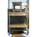 Oak Drinks Trolley: with similar stool(2)