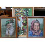 3 Framed Tapestries(3):