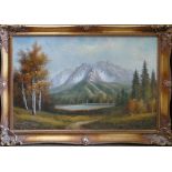 Large Gilt framed Landscape Picture: