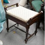 Upholstered Paino stool: