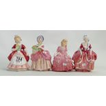 Royal Doulton small figure: Valerie Hn2107, Rose Hn1568,