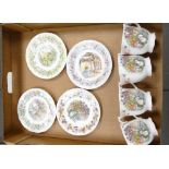 Set Of Four Royal Doulton Brambley Hedge Seasons Cups and Saucers: