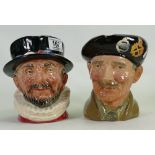 Royal Doulton large character jugs: Monty & Beefeaters(2)