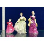 Royal Doulton Lady Figures Fair Lady HN2193: Loretta HN2337 & damaged Wendy(3)