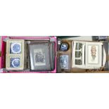 A mixed collection of items to include: Wedgwood jasperware, tea sets, pictures,