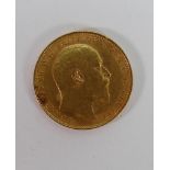 Gold full sovereign dated 1905: