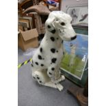 Live size resin figure of a Dalmation dog: