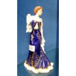 Franklin Mint lady Figure Elegance de Paris: