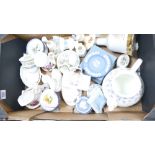 A mixed collection of items to include: Wedgwood Jasper Ware, Wedgwood Windrush Teapot,