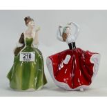 Royal Doulton Lady Figures: Karen & Fleur HN2368(2)