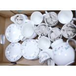 A collection of Royal Doulton Strawberry Fayre Tea set: (19 pieces)