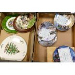 A mixed collection of items to include: Wedgwood for Bradford Exchange limited edition plates,