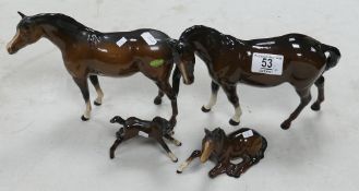 Beswick Arab 1771: mare 1812 and foals 915 & 815(4)