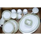 A collection of Royal Doulton Sonnet Patterned Dinner Warre to include: Part Tea set, Oval platter,