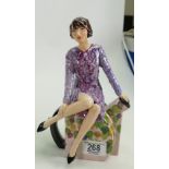 Peggy Davies Clarice Teatime figurine: Artist original colourway 1/1 by Victoria Bourne.