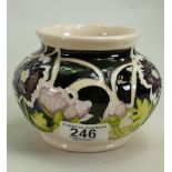 Moorcroft Penny Black vase 520/5 Trial 29.11.