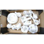 A collection of Aynsley Cottage Garden & Pembroke patterned items to include: lidded vases, plates,