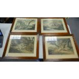 A collection of reproduction Sam Hewitt Did Framed prints to include: Hare Shooting,