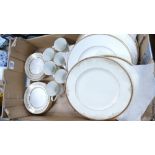 A mixed collection of items to include: Elizabethan branded Swiss cottage part trea set,