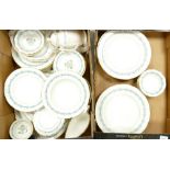 A large collection of Coalport Regent & Geneva Patterned Tea & Dinner Ware(2 trays):