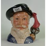 Royal Doulton large character jug Sir Walter Raleigh D7169: limited edition,