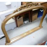 Modern Gilt Effect Over mantle mirror: