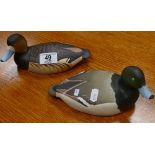 Royal Doulton Wild Fowl figure Greater Scaup HN3517: together with similar male(2)