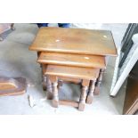Oak Old Charm Nest of 3 tables: