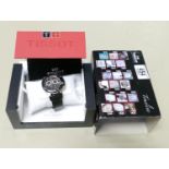 Tissot T-race gentleman's chronograph wristwatch: with original box and papers.