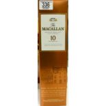 Boxed The Macallan 10 Year Old Scotch Whiskey 70cl: