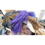 A collection of Feather & Furs: together with similar Fur Muff