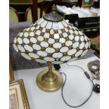 Leaded Glass Effect Table Lamp: