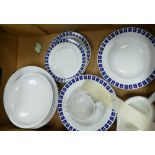 Wedgwood Susie Cooper Mercury Patterned dinner ware to include: rimmed bowls, side plates,