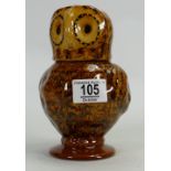 Carol Glover Slipware Owl: height 18cm