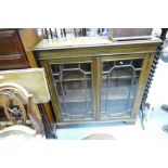 Inlaid Mahogany Glazed display Cabinet: