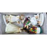 A collection of small Royal Doulton lady figures (5)