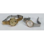 Gentleman's Seiko Chronograph quartz wristwatch and Pulsar steel quartz wristwatch: both not