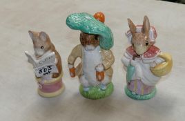Royal Albert large Beatrix Potter figures: Mrs Rabbit, Tailor of Gloucestershire,