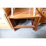 Mid Century Teak Nest of 3 Tables: