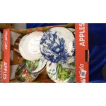 A mixed collection of Wall Plates with theme's of: Wind in the Willows, Coalport Nautical,