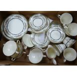 A collection of Minton Stanwood Patterned Tea Ware to include: Cups, Saucers, Side Plates,